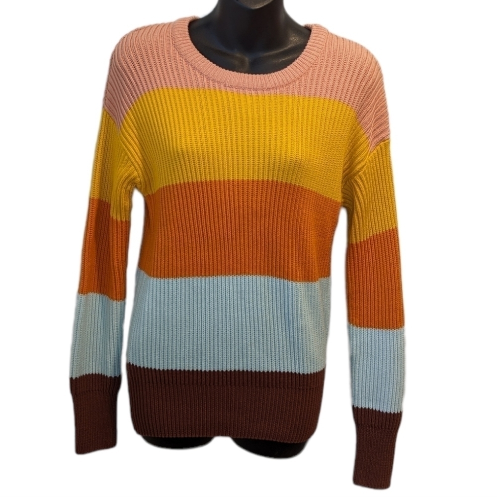 Ichi multicolour stripe sweater XS
